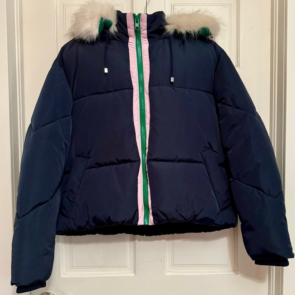 NWT⛱️🔥Topshop - Navy Puffer Jacket - 12